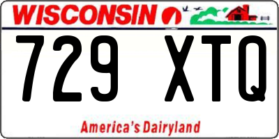 WI license plate 729XTQ