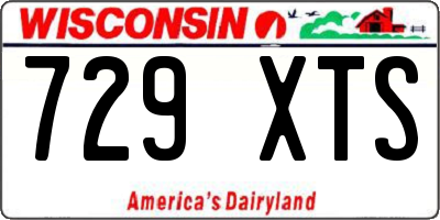 WI license plate 729XTS