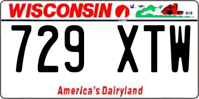 WI license plate 729XTW