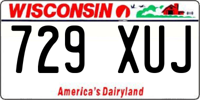 WI license plate 729XUJ