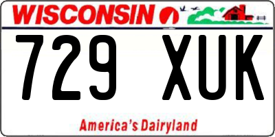 WI license plate 729XUK