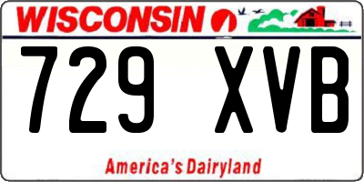 WI license plate 729XVB