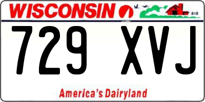 WI license plate 729XVJ