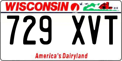 WI license plate 729XVT