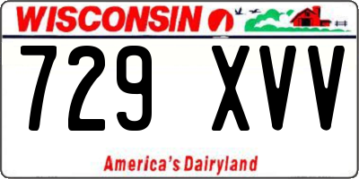 WI license plate 729XVV