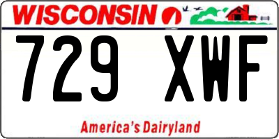 WI license plate 729XWF