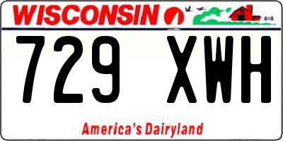 WI license plate 729XWH