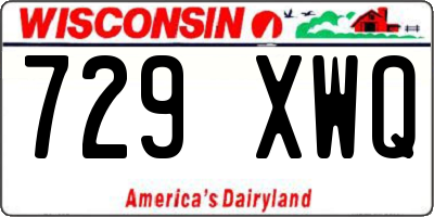 WI license plate 729XWQ