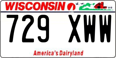 WI license plate 729XWW