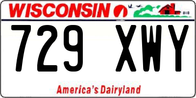 WI license plate 729XWY