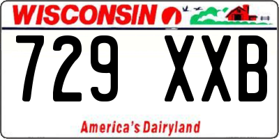 WI license plate 729XXB