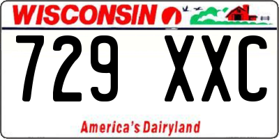 WI license plate 729XXC