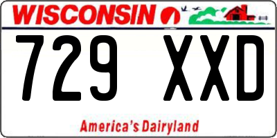 WI license plate 729XXD