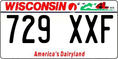 WI license plate 729XXF