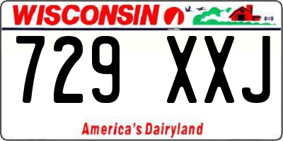 WI license plate 729XXJ