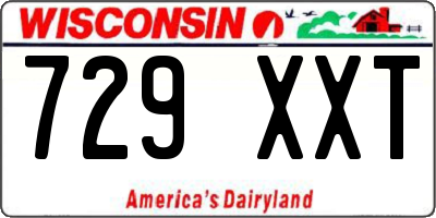WI license plate 729XXT