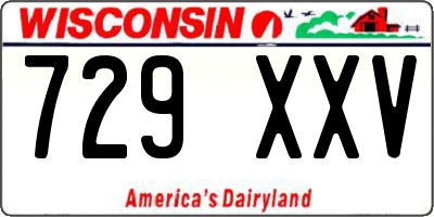 WI license plate 729XXV