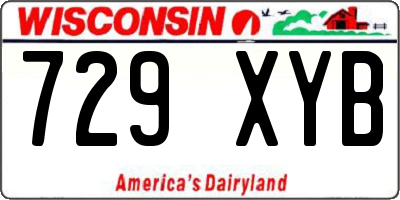 WI license plate 729XYB