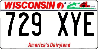 WI license plate 729XYE