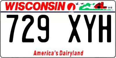 WI license plate 729XYH