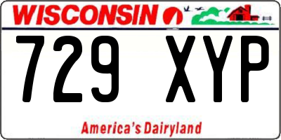 WI license plate 729XYP