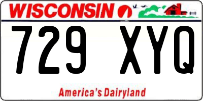 WI license plate 729XYQ