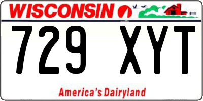 WI license plate 729XYT