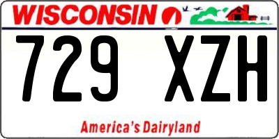 WI license plate 729XZH