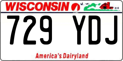 WI license plate 729YDJ