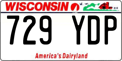WI license plate 729YDP