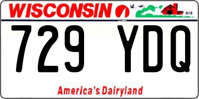 WI license plate 729YDQ