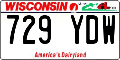 WI license plate 729YDW