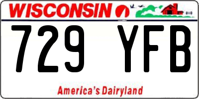 WI license plate 729YFB