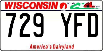 WI license plate 729YFD