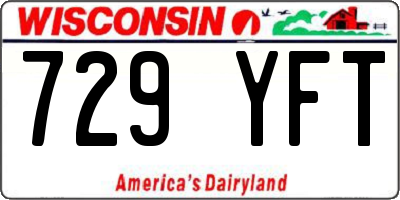WI license plate 729YFT