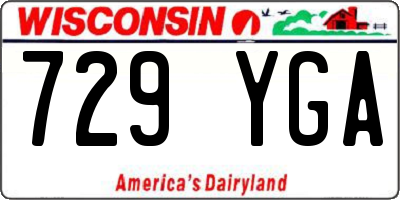 WI license plate 729YGA