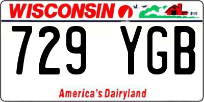 WI license plate 729YGB