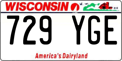 WI license plate 729YGE