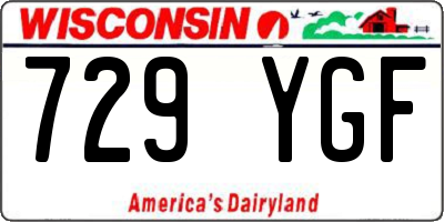WI license plate 729YGF