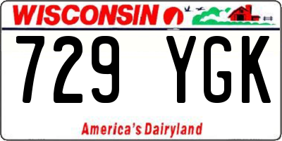 WI license plate 729YGK