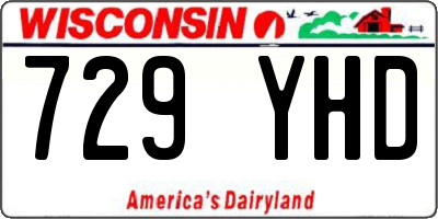 WI license plate 729YHD