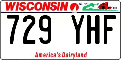 WI license plate 729YHF