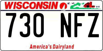 WI license plate 730NFZ