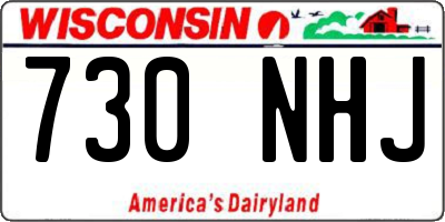 WI license plate 730NHJ