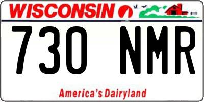 WI license plate 730NMR