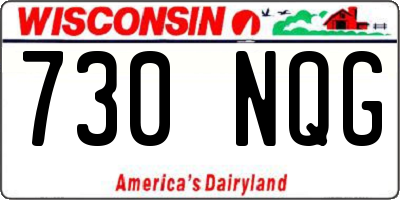 WI license plate 730NQG
