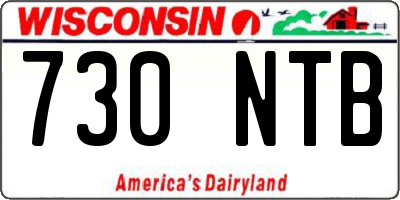 WI license plate 730NTB