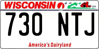 WI license plate 730NTJ