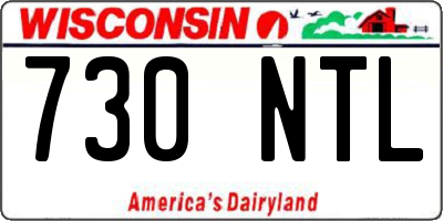 WI license plate 730NTL