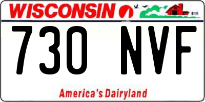 WI license plate 730NVF